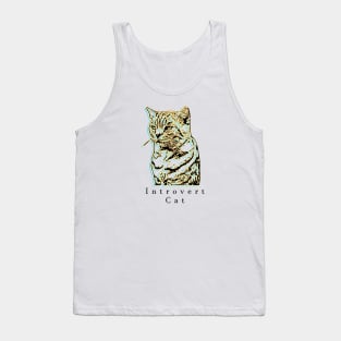 Introvert Cat Tank Top